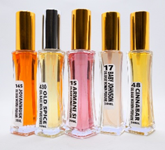 5 Bottles of 30ml Oil Base Perfume