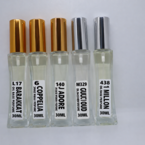5 Bottles of 30ml Oil Base Perfume