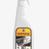 STOVELEXZ powerful stove and oven cleaner placed in a modern kitchen setting